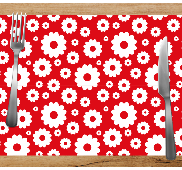 Tischsets originell mit botanischem druckdesign - TenStickers