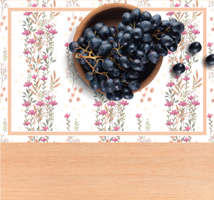 Tischsets originell mit eleganter botanischer komposition - TenStickers