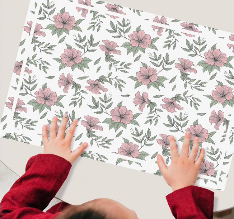 Tischsets originell mit floraler elementkomposition - TenStickers