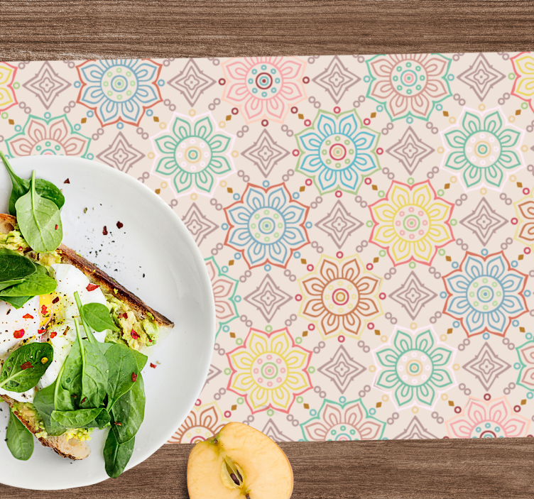 Tischsets originell mit lebhaftem botanischen druck - TenStickers