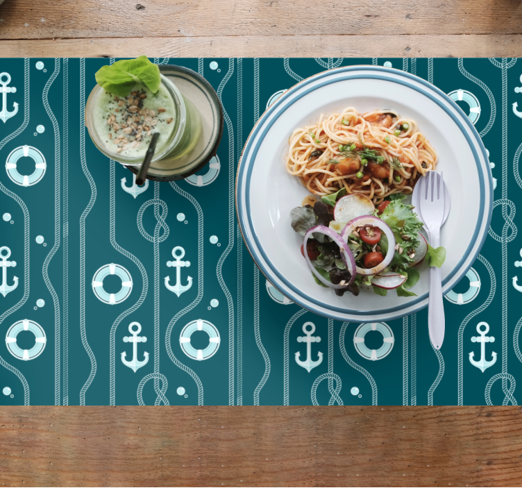 Tischsets originell mit maritimem anker-motiv - TenStickers