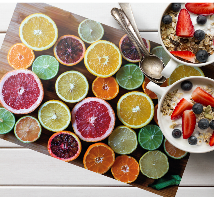 Tischsets originell zitrusfrüchte arrangement - TenStickers