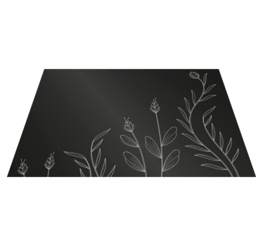 Hintergrund mit eleganten Pflanzen elegante Tischsets - TenStickers