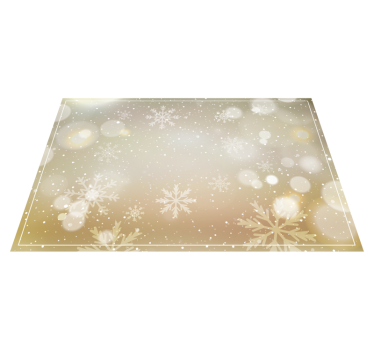 Tischset weihnachten mit festlichem schneeflockenmotiv - TenStickers