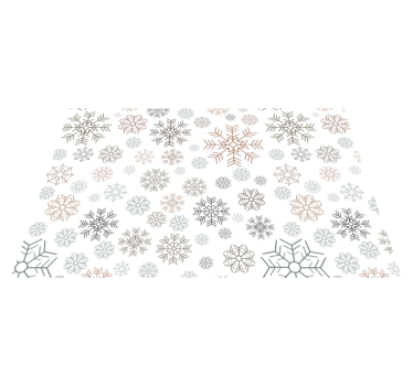 Platzset Weihnachten Schneeflockenmuster - TenStickers