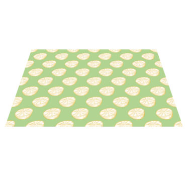 Tischset modern mit limettenscheiben-muster - TenStickers