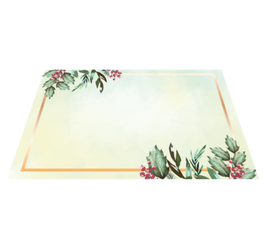 Tischset modern florales minimalistisches design - TenStickers