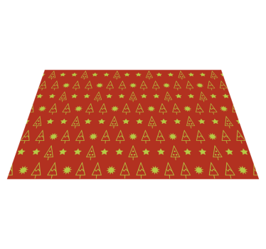 Tischset weihnachten mit festlichem baumdesign - TenStickers