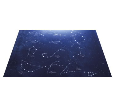 Tischset elegant Blaue sternzeichensterne - TenStickers