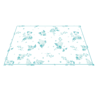 Tischset modern mit floralem muster - TenStickers