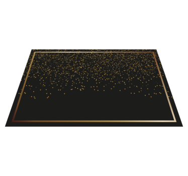 Tischset elegant in elegantem schwarzem glitter - TenStickers
