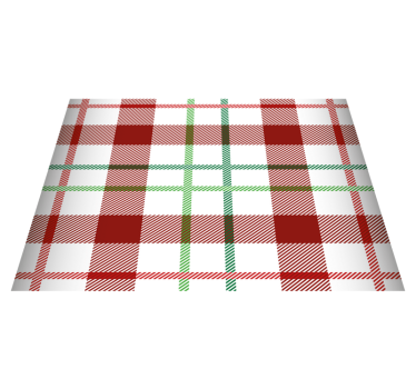 Tischset weihnachten karomuster tischdecke - TenStickers