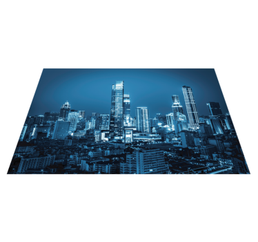 Tischset modern stadtansicht skyline - TenStickers