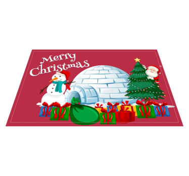 Tischset weihnachten festliche urlaubsszene - TenStickers