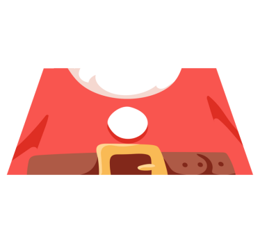 Tischset weihnachten und weihnachtsmann t-shirt - TenStickers