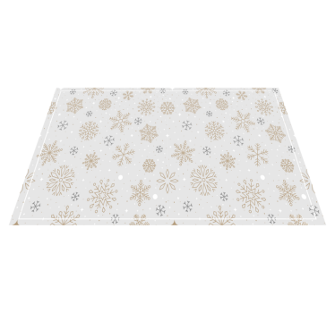 Tischset weihnachten schneeflocken muster deko - TenStickers