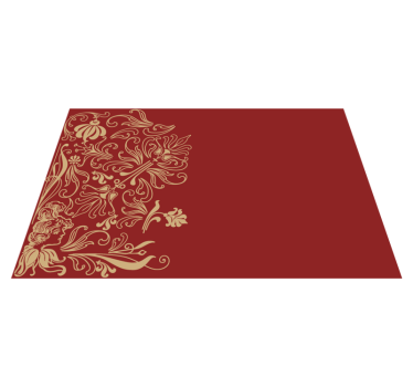 Tischset elegant mit eleganten floralen akzenten - TenStickers