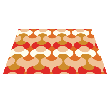 Tischset modern mit lebhaften geometrischen motiven - TenStickers