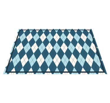 Tischset modern im harlekin-muster stil - TenStickers