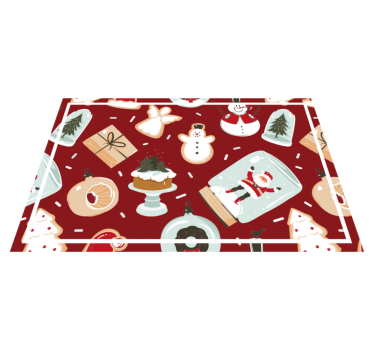 Tischset weihnachten mit festlichen feiertagsmotiven - TenStickers