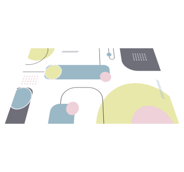 Tischset modern geometrische formen anordnung - TenStickers