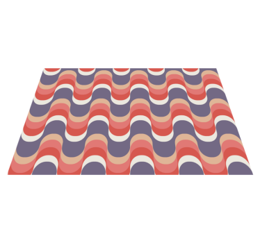 Tischset modern mit wellenmuster design - TenStickers
