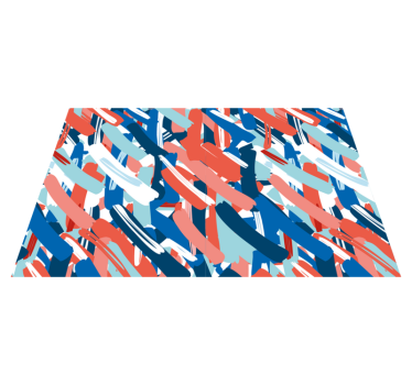 Tischset modern bunte abstrakte streifen - TenStickers