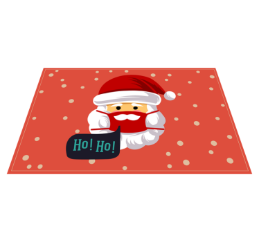 Tischset weihnachten santa claus freude - TenStickers