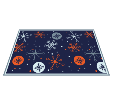 Tischset weihnachten mit festlichen schneeflockenmustern - TenStickers