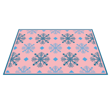 Tischset weihnachten schneeflocken muster - TenStickers