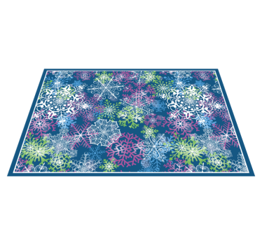 Tischset weihnachten schneeflocken muster winter - TenStickers