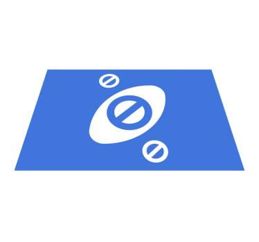 Tischset modern in minimalistischen blauakzenten - TenStickers