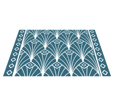 Tischset modern mit stilvollem blumenmuster - TenStickers