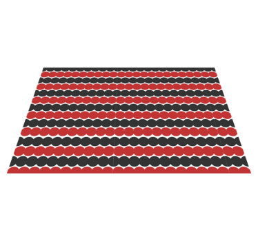 Tischset modern mit geschichtetem kreisdesign - TenStickers