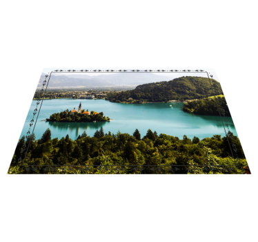 Tischset modern ruhiger blick auf den see - TenStickers