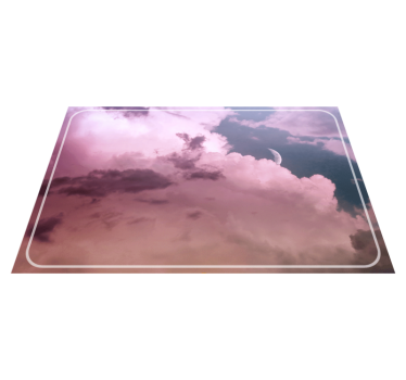 Tischset modern wolkiger himmel mond - TenStickers
