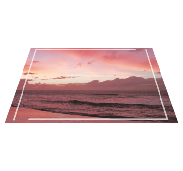 Tischset modern serene küsten sonnenuntergang - TenStickers