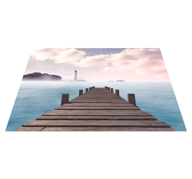 Tischset modern serene dock weg - TenStickers