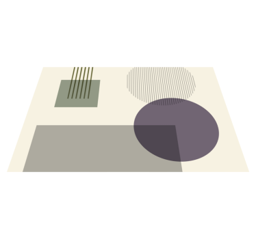 Tischset modern mit geometrischem muster - TenStickers