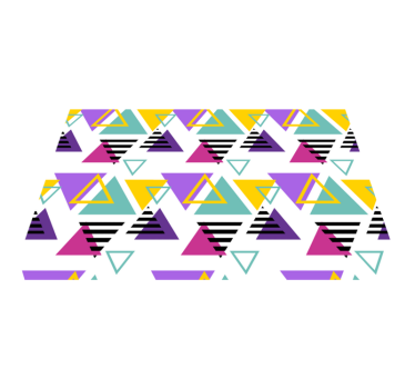 Tischset modern bunte geometrische dreiecke - TenStickers