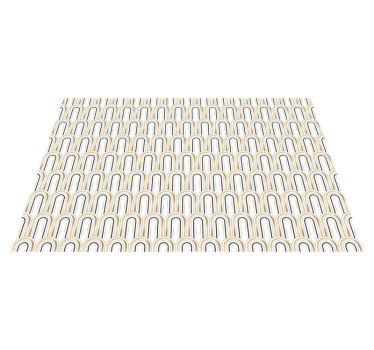 Tischset modern mit geschwungenen linienmotiven - TenStickers
