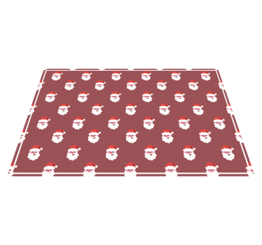 Tischset weihnachten mit santa-gesicht-muster - TenStickers