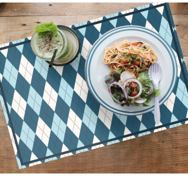 Tischset modern im harlekin-muster stil - TenStickers