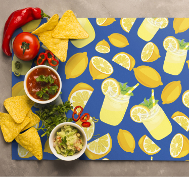 Tischset modern mit erfrischendem limonadenmotiv - TenStickers