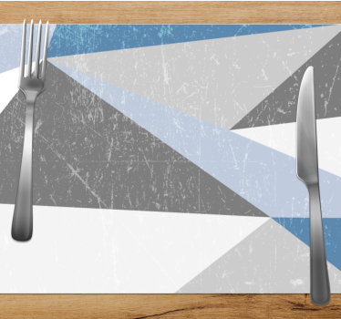 Tischset modern mit geometrischen winkelmuster - TenStickers
