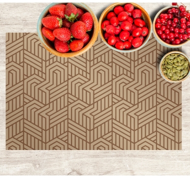 Tischset modern mit geometrischer textur - TenStickers