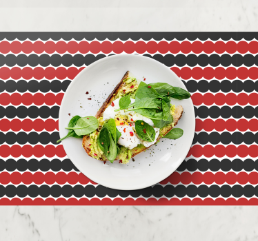 Tischset modern mit geschichtetem kreisdesign - TenStickers