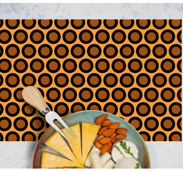 Tischset modern mit kreisförmigem muster - TenStickers