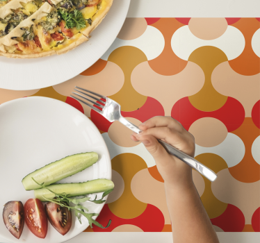 Tischset modern mit lebhaften geometrischen motiven - TenStickers