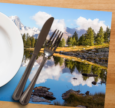 Tischset modern mit malerischer berglandschaft - TenStickers